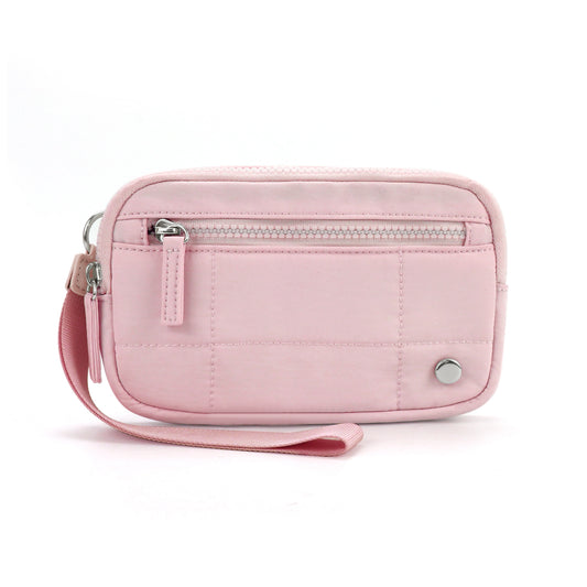 Wristlet Wallets for Women Nylon with 3 Zipper Purse Credit Card Holder Phone Organizer Waterproof With RFID Blocking