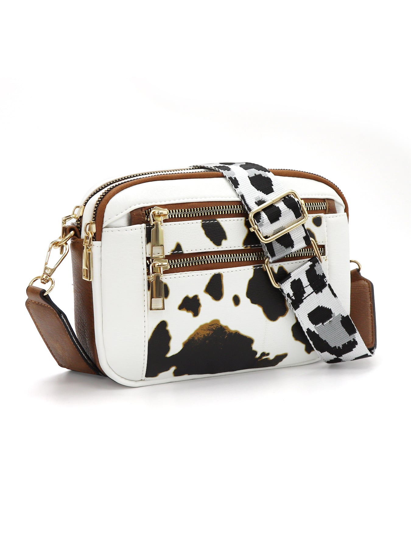 CINBIN Cow Print Women Small Crossbody Bags with Cute Adjustable Shoulder Strap